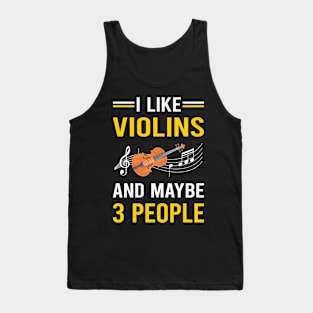 3 People Violin Tank Top